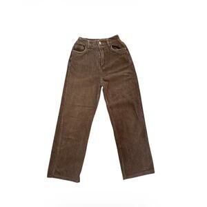 Moses Queen Women’s Brown Corduroy Relaxed Straight Leg Pants Size Medium